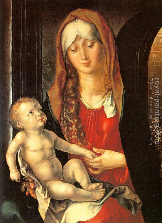 Albrecht Durer : Maria mit Kind vor einem Torbogen